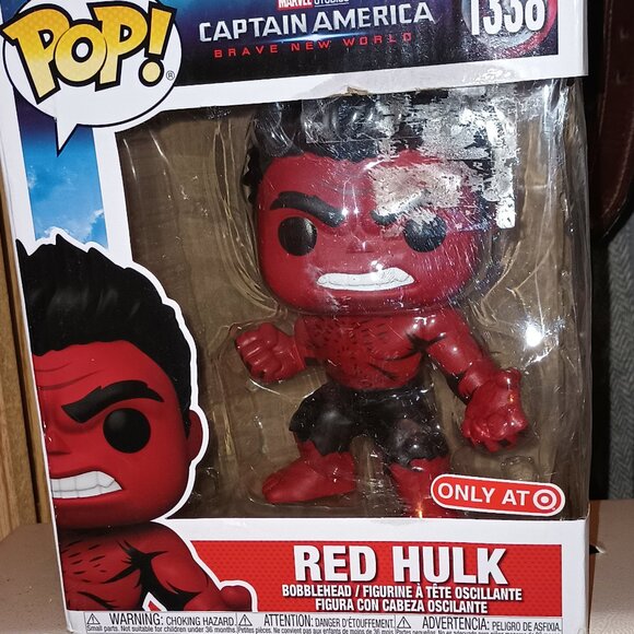 Funko Pop Super: Captain America: Brave New World - Red Hulk Vinyl Figure #1366 - Picture 8 of 8